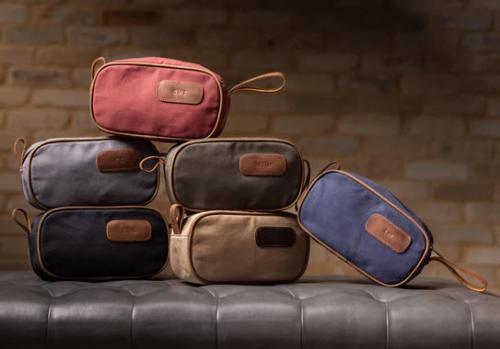 Jon Hart Cotton Canvas Shave Kit   Luggage & Bags > Toiletry Bags