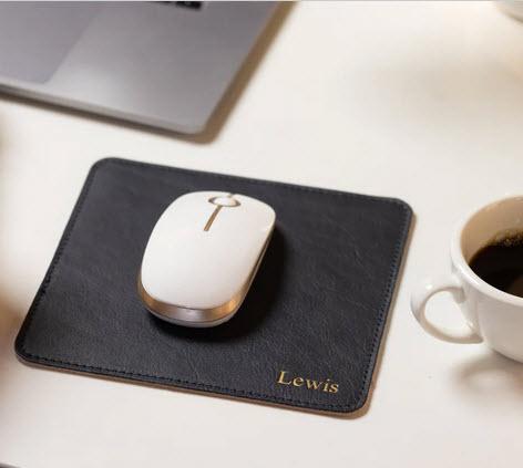 Jon Hart Designs Personalized Leather Mousepad  Electronics > Computers > Computer Accessories > Mouse Pads