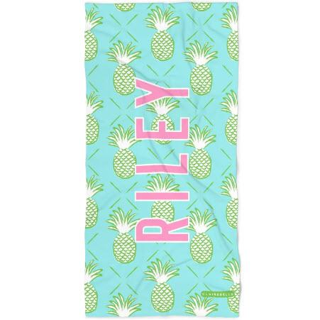 Personalized Pineapple Beach Towel Personalized Pineapple Beach Towel Home & Garden > Linens & Bedding > Towels > Beach Towels