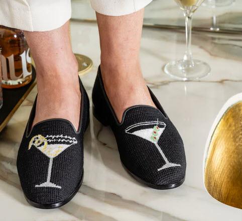 ByPaige Needlepoint Loafer in Martini  Apparel & Accessories > Shoes > Loafers