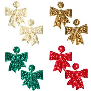 Lisi Lerch Rosie Fabric Bow Earrings  Apparel & Accessories > Jewelry > Earrings