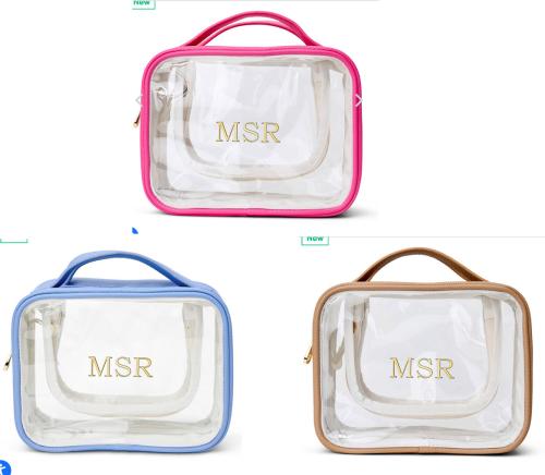 Personalized Boulevard Mojo Cosmetic Bag  Luggage & Bags > Toiletry Bags