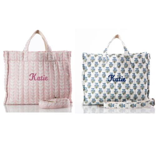 Monogrammed Block Print Tote  Luggage & Bags > Shopping Totes