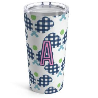 Clairebella Pickleball Blue Single Initial Large Tumbler Clairebella Pickleball Blue Single Initial Large Tumbler Home & Garden > Kitchen & Dining > Tableware > Drinkware > Tumblers