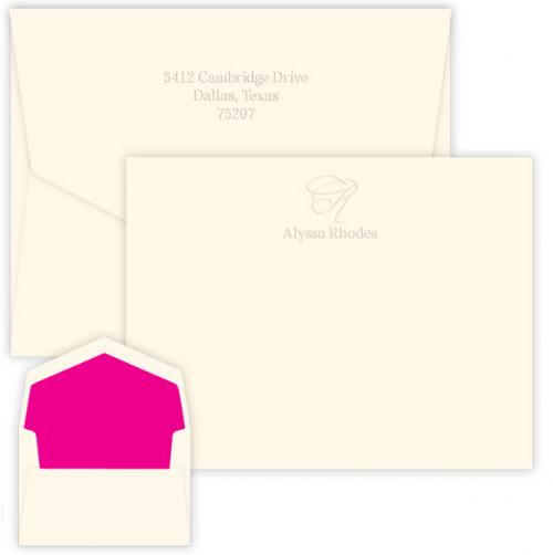  Embossed Graphics Capital Correspondence Card  Office Supplies > General Supplies > Paper Products > Stationery