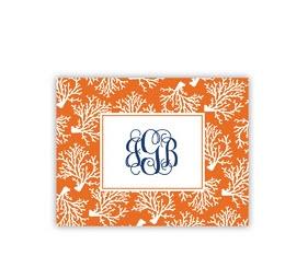 Boatman Geller Coral Repeat Personalized Notes  Office Supplies > General Supplies > Paper Products > Stationery