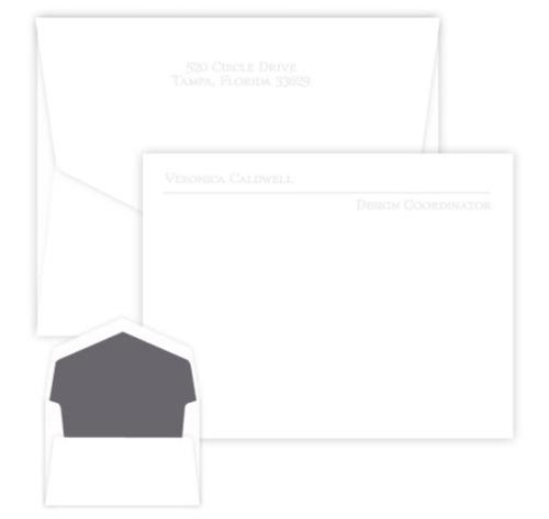 Embossed Graphics Avenue Correspondence Card  Office Supplies > General Supplies > Paper Products > Stationery