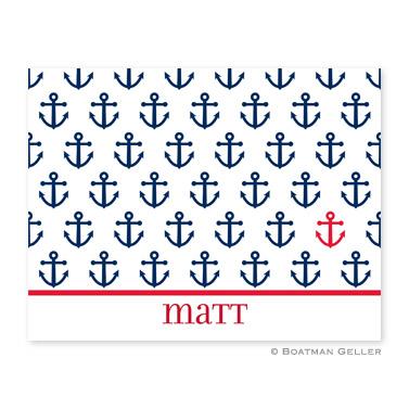 Boatman Geller Personalized Anchor Repeat Note  Office Supplies > General Supplies > Paper Products > Stationery