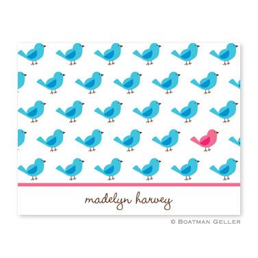 Boatman Geller Personalized Birdies Repeat Note  Office Supplies > General Supplies > Paper Products > Stationery