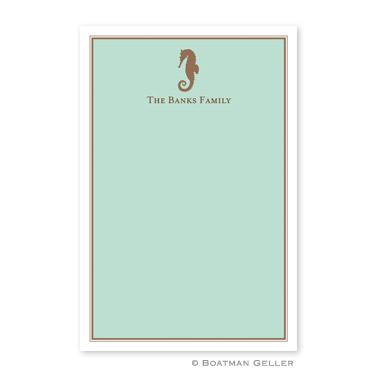 Boatman Geller Personalized Notepad in Seahorse   Office Supplies > General Supplies > Paper Products > Notebooks & Notepads