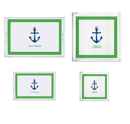 Boatman Geller Personalized Anchor Tray  Home & Garden > Kitchen & Dining > Tableware > Serveware > Serving Trays