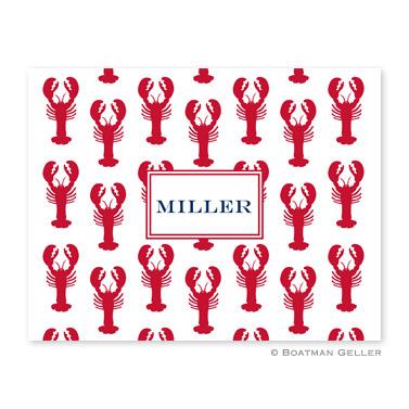 Boatman Geller Personalized Lobsters Foldover Notes  Office Supplies > General Supplies > Paper Products > Stationery