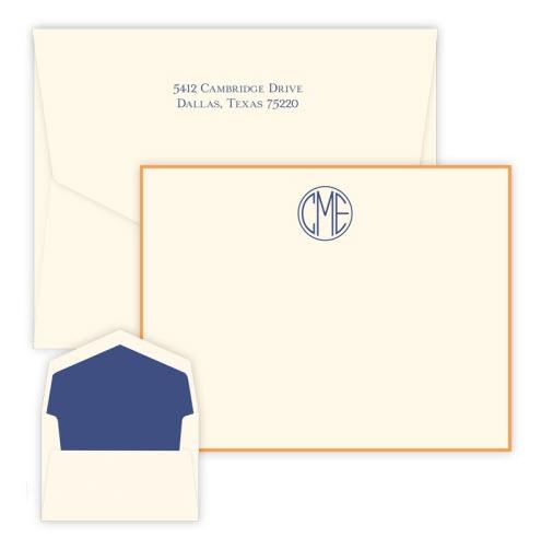 Embossed Graphics Delvan Monogrammed Cards  Office Supplies > General Supplies > Paper Products > Stationery