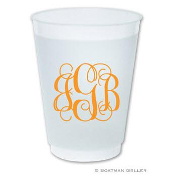 Boatman Geller Script Monogrammed 16oz. Frosted Cups  Home & Garden > Kitchen & Dining > Tableware > Drinkware