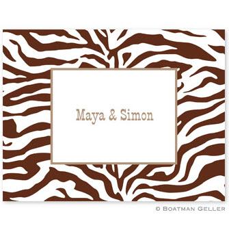 Boatman Geller Zebra Foldover Notes Custom  Office Supplies > General Supplies > Paper Products > Stationery