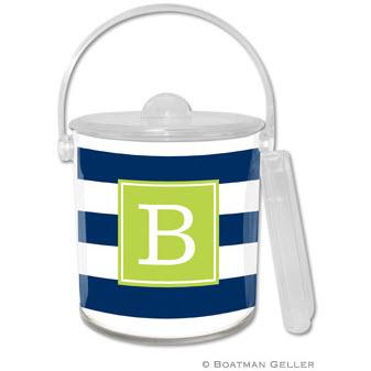 Boatman Geller Awning Stripe Ice Bucket  Home & Garden > Kitchen & Dining > Food & Beverage Carriers > Wine Buckets & Chillers