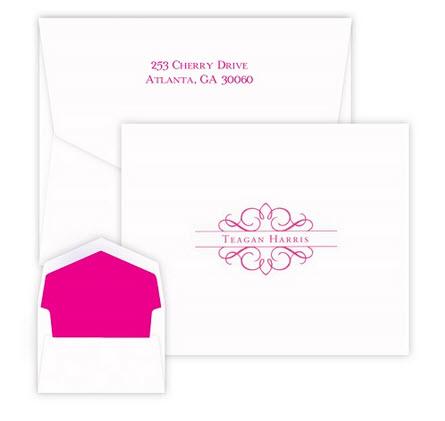 Embossed Graphics Raised Ink Arabesque Note  Office Supplies > General Supplies > Paper Products > Stationery