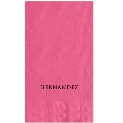 Embossed Graphics Derby Foil-Stamped Guest Towel  Arts & Entertainment > Party & Celebration