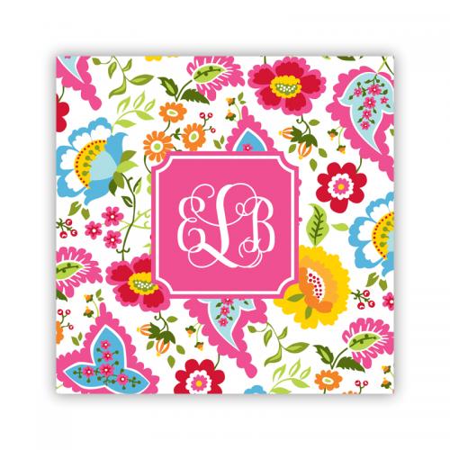 Boatman Geller Personalized Coasters Bright Floral Pattern  Home & Garden > Kitchen & Dining > Barware > Coasters