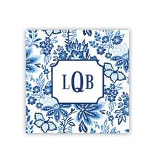 Boatman Geller Personalized Coasters Classic Floral Blue  Home & Garden > Kitchen & Dining > Barware > Coasters