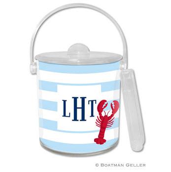 Boatman Geller Ice Bucket Stripe Lobster   Home & Garden > Kitchen & Dining > Barware > Ice Buckets