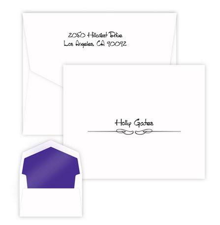 Embossed Graphics Bella Foldover Note  Office Supplies > General Supplies > Paper Products > Stationery