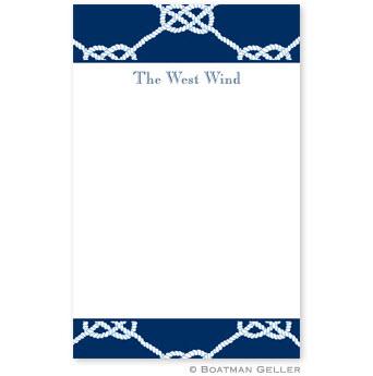 Boatman Geller Notepad in Nautical Knot Navy  Office Supplies > General Supplies > Paper Products > Notebooks & Notepads