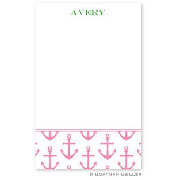 Boatman Geller Anchors Pink Notepad  Office Supplies > General Supplies > Paper Products > Notebooks & Notepads