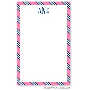 Boatman Gellar Monogrammed Pink & Navy Notepad  Office Supplies > General Supplies > Paper Products > Notebooks & Notepads