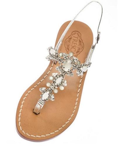 Italian Made Jeweled Sandals The Marcella