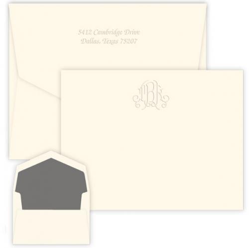 Embossed Graphics Victoria Correspondence Card  Office Supplies > General Supplies > Paper Products > Stationery