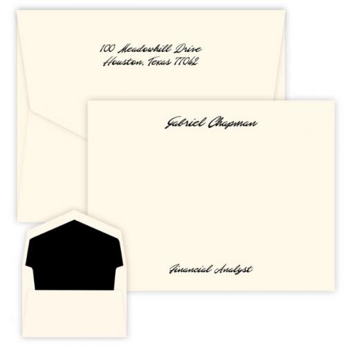 Embossed Graphics Atlantis Raised Ink Correspondence Card  Office Supplies > General Supplies > Paper Products > Stationery