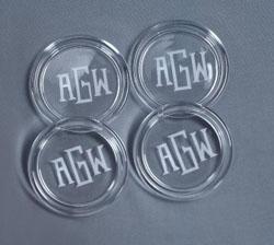 Monogrammed Glass Coasters Monogrammed Glass Coasters Home & Garden > Kitchen & Dining > Barware > Coasters